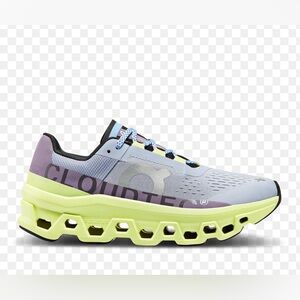 On Cloud - Cloud Monster Women's Running Shoes - Purple and Yellow